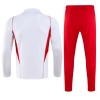 Sudadera De Entrenamiento Trajes CR Flamengo Quarter Zip 23-24 Blanca - Hombre